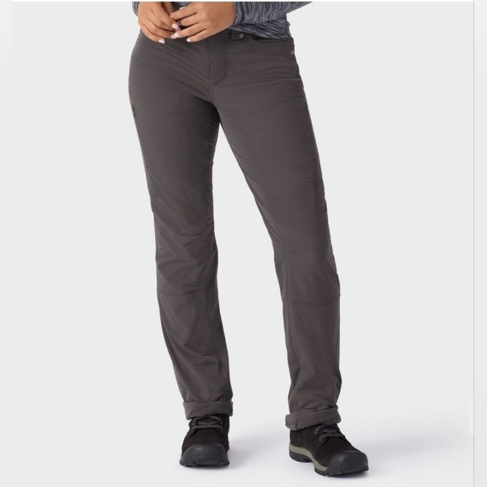 Duluth Trading Women's Flexpedition Lined Straight Leg Pants Size 14 Inseam 35 - Picture 1 of 7
